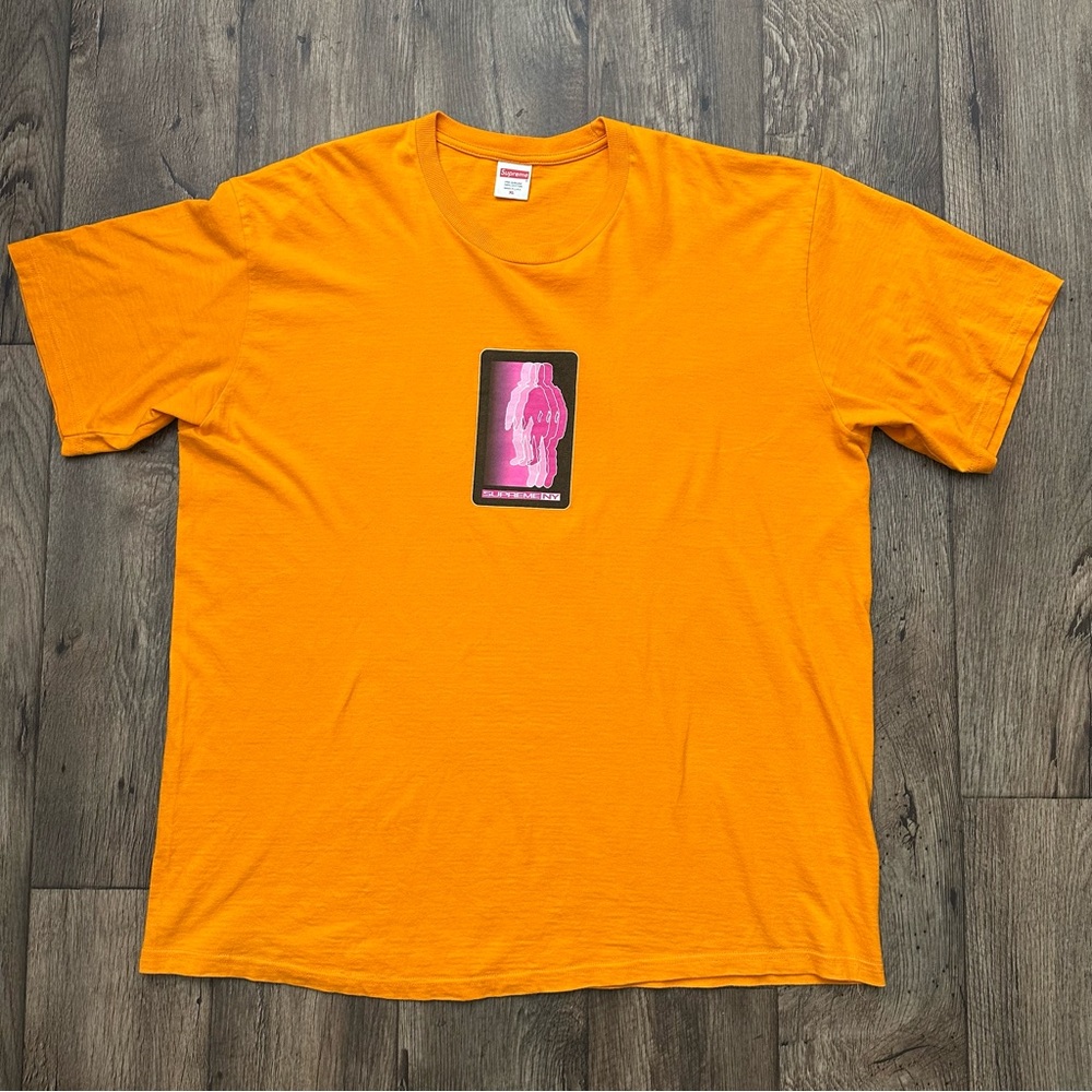 Supreme Blur tee 100% Cotton T-Shirt size XL Orange